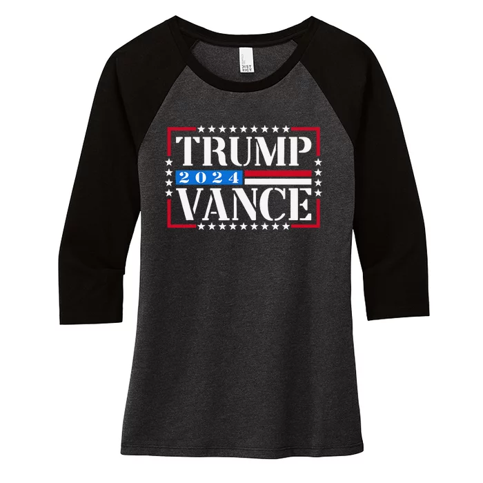 Trump Vance 2024 Vote Trump 2024 Election Gift Women's Tri-Blend 3/4-Sleeve Raglan Shirt