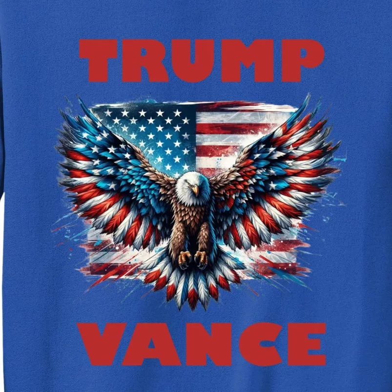 Trump Vance 2024 Eagle Donald Trump 2024 Cute Gift Tall Sweatshirt