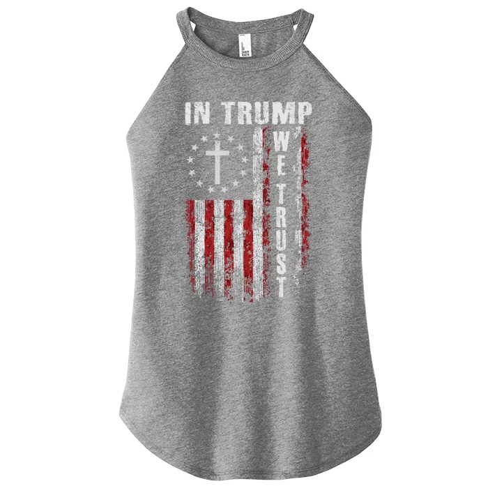 Trump Vance 2024 Us Flag Election President 2024 Gift Women’s Perfect Tri Rocker Tank