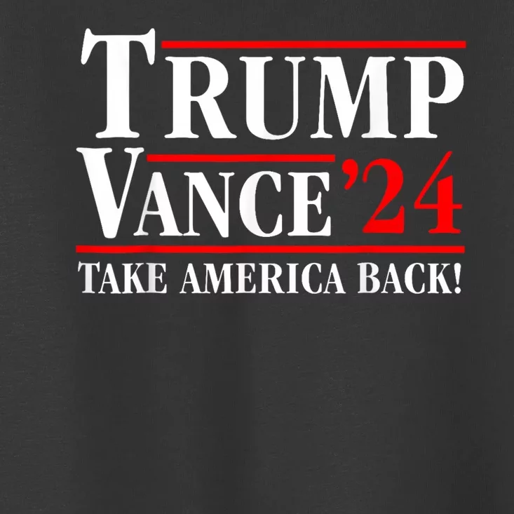 Trump Vance 2024 Vice President Vp Trump 2024 Election Toddler T-Shirt