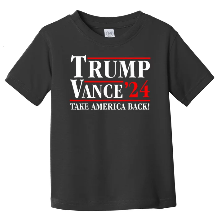 Trump Vance 2024 Vice President Vp Trump 2024 Election Toddler T-Shirt