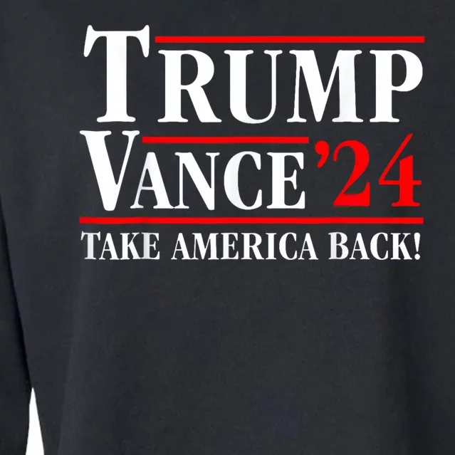 Trump Vance 2024 Vice President Vp Trump 2024 Election Cropped Pullover Crew