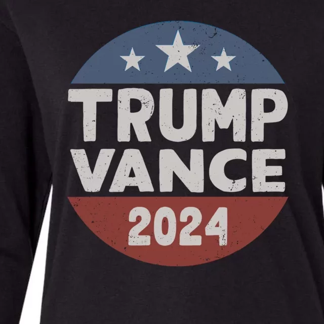 Trump Vance 2024 Donald Trump Jd Vance 2024 Pro Trump 2024 Womens Cotton Relaxed Long Sleeve T-Shirt