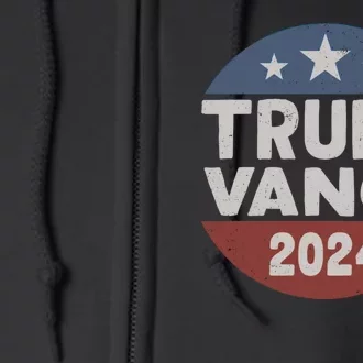 Trump Vance 2024 Donald Trump Jd Vance 2024 Pro Trump 2024 Full Zip Hoodie