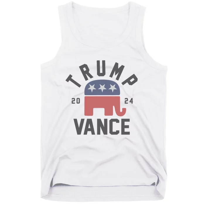 Trump Vance 2024 President Trump Supporter Re Election Tank Top