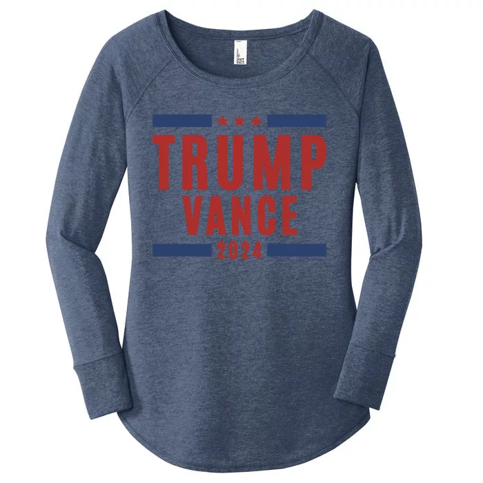 Trump Vance 2024 Election President Gift Women's Perfect Tri Tunic Long Sleeve Shirt