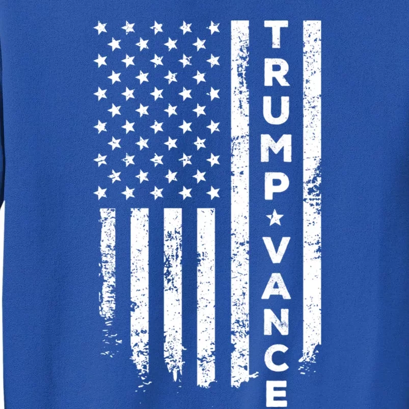 Trump Vance 2024 Usa Flag Gift Tall Sweatshirt