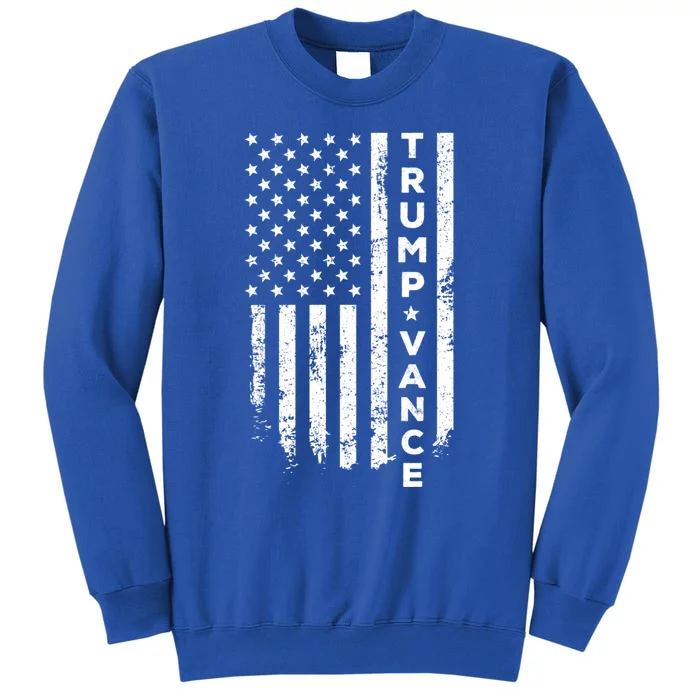 Trump Vance 2024 Usa Flag Gift Tall Sweatshirt