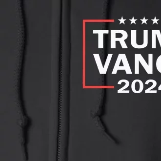 Trump Vance 2024 For President Vp Usa Election Patriotic Full Zip Hoodie