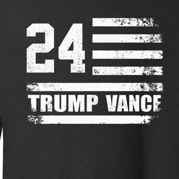 Trump Vance 2024 Donald Trump 2024 President J.D. Vance Jd Toddler Sweatshirt