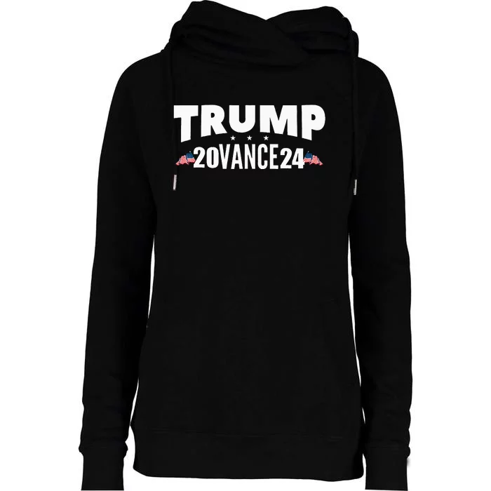 Trump Vance 2024 Election 2024 Womens Funnel Neck Pullover Hood