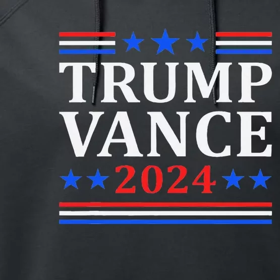 Trump Vance 2024 President And Vp Election Performance Fleece Hoodie