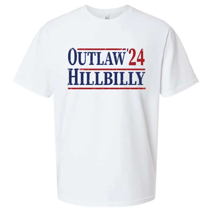 Trump Vance 2024 Outlaw Hillbilly Us Flag Vintage Sueded Cloud Jersey T-Shirt