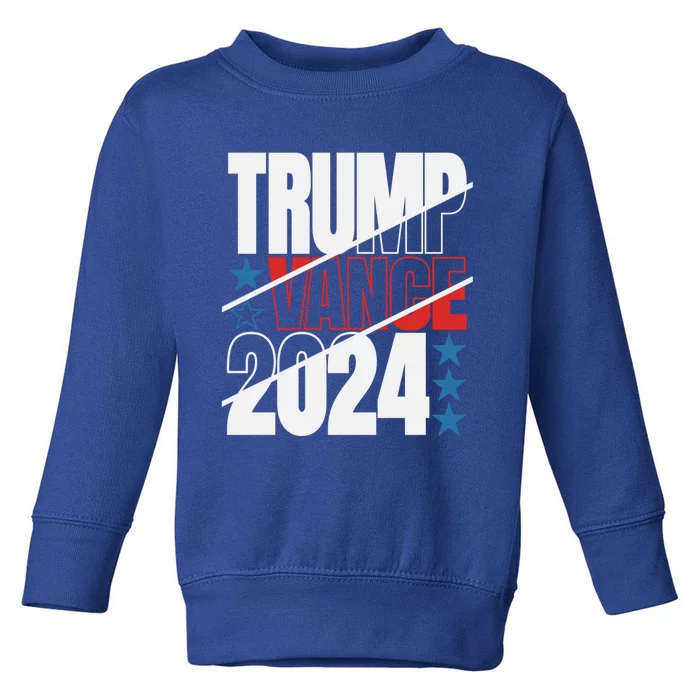 Trump Vance 2024 For President Usa Election Patriotic Meaningful Gift Toddler Sweatshirt