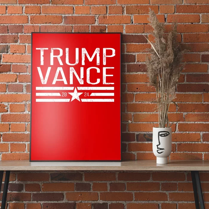 Trump Vance 2024 Star Vintage Poster