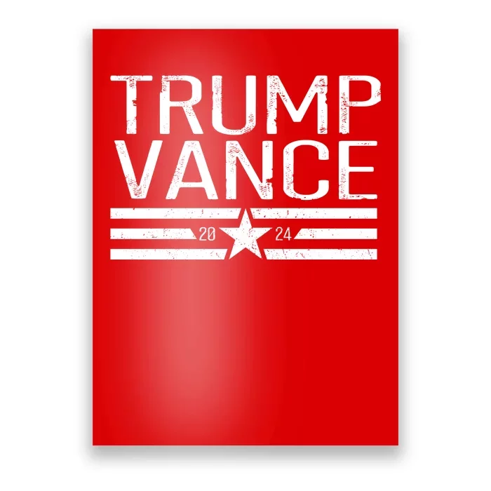 Trump Vance 2024 Star Vintage Poster