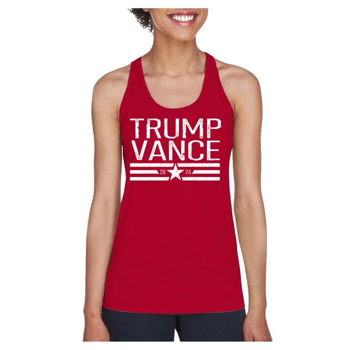 Trump Vance 2024 Star Vintage Women's Racerback Tank