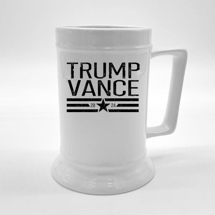 Trump Vance 2024 Star Vintage Front & Back Beer Stein