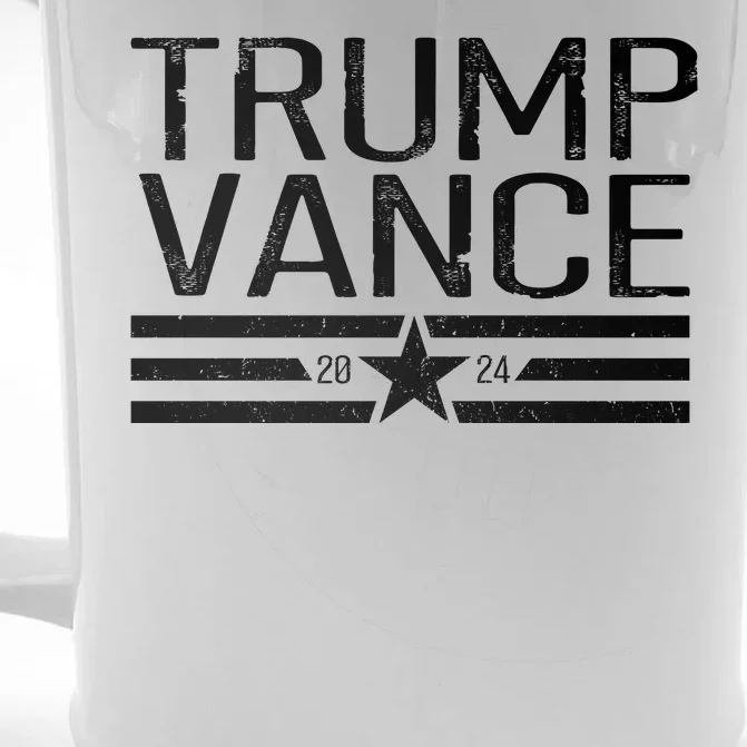 Trump Vance 2024 Star Vintage Front & Back Beer Stein