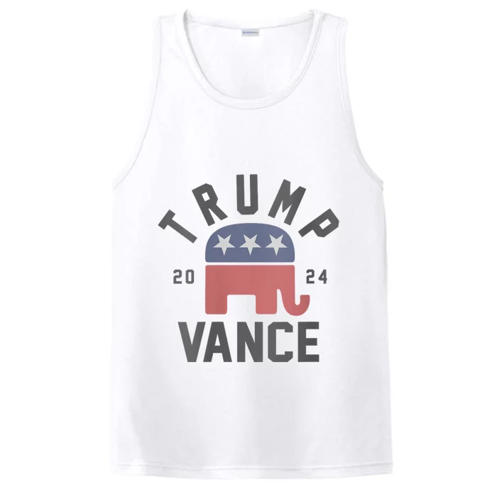 Trump Vance 2024 President Trump Supporter Re Election Performance Tank