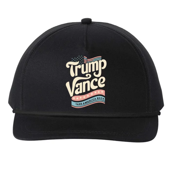 Trump Vance 2024 Snapback Five-Panel Rope Hat