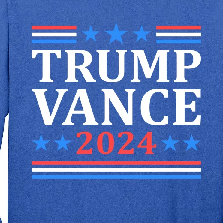 Trump Vance 2024 For President Vp Usa Election Patriotic Cool Gift Tall Long Sleeve T-Shirt