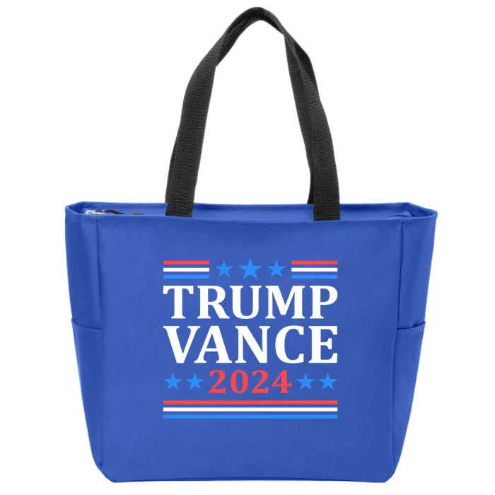 Trump Vance 2024 For President Vp Usa Election Patriotic Cool Gift Zip Tote Bag