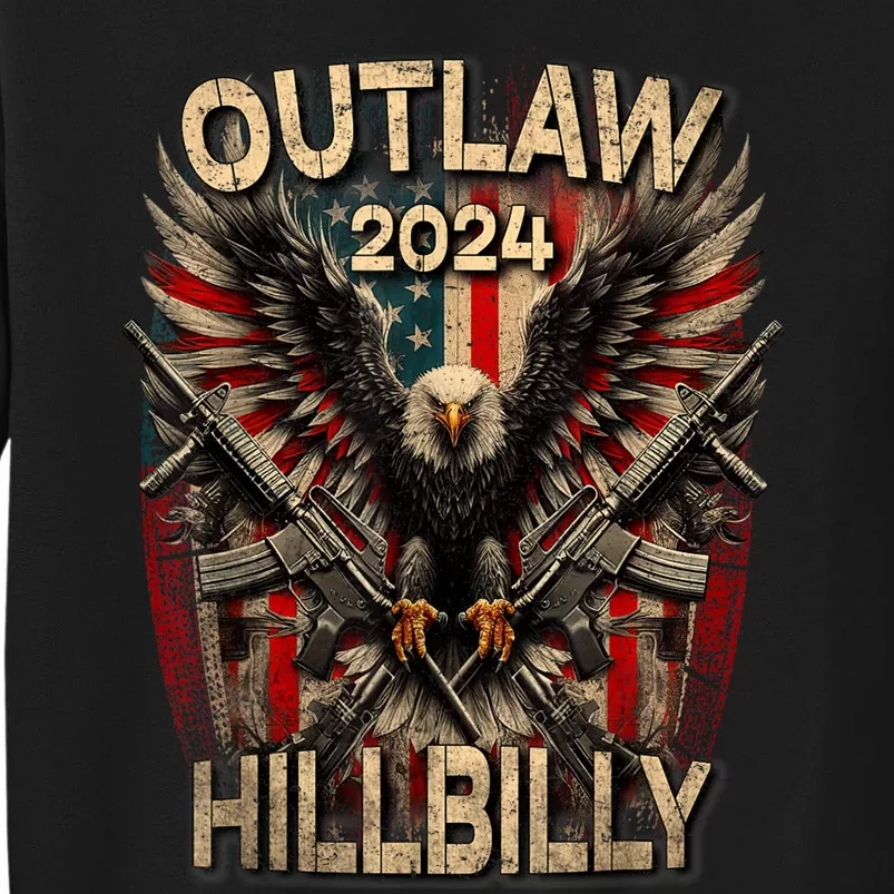 Trump Vance 2024 Outlaw Hillbilly Usa Flag Sweatshirt