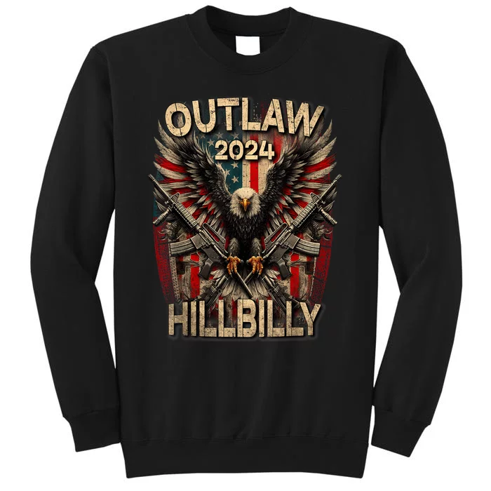 Trump Vance 2024 Outlaw Hillbilly Usa Flag Sweatshirt