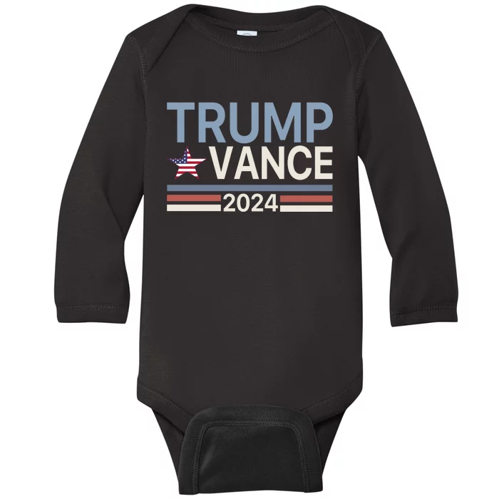 Trump Vance 2024 Baby Long Sleeve Bodysuit