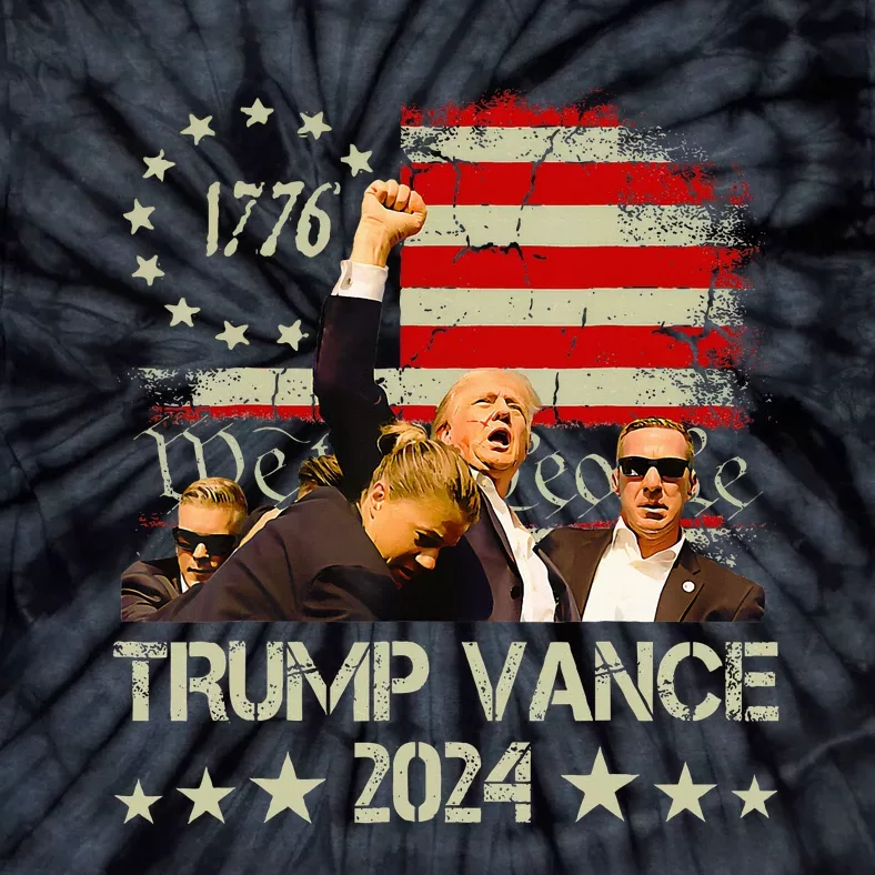 Trump Vance 2024 President Trump Supporter Reelection Tie-Dye T-Shirt