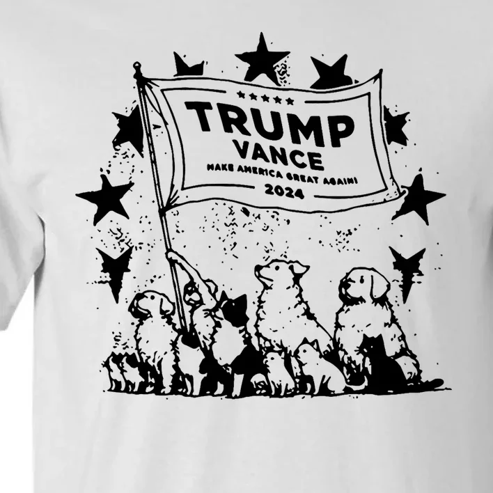 Trump Vance 2024 Election Cats And Dogs For Trump Tall T-Shirt