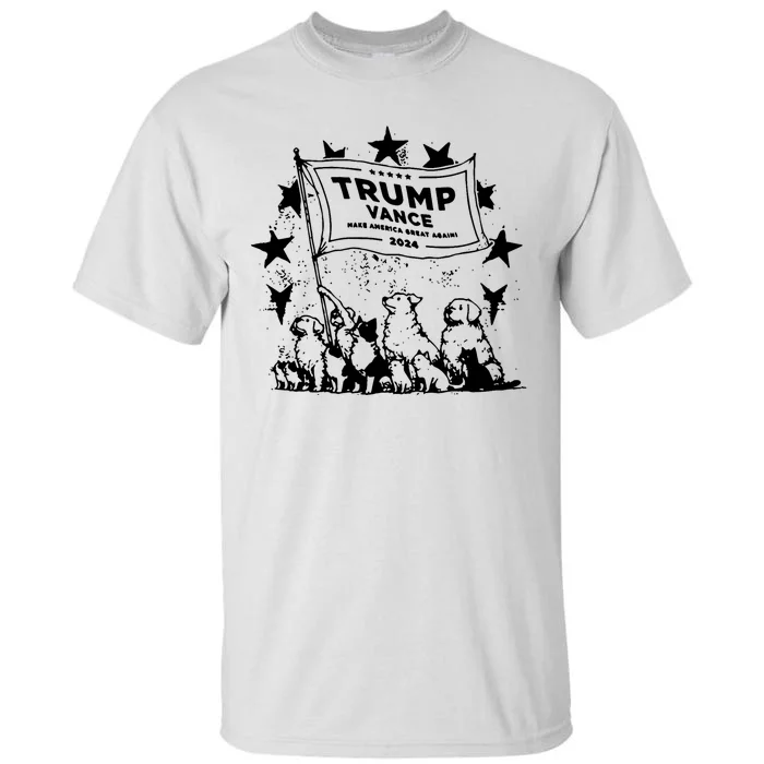 Trump Vance 2024 Election Cats And Dogs For Trump Tall T-Shirt