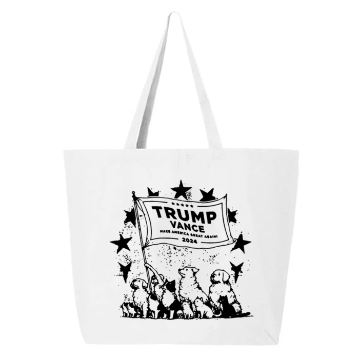 Trump Vance 2024 Election Cats And Dogs For Trump 25L Jumbo Tote