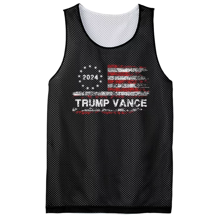 Trump Vance 2024 Mesh Reversible Basketball Jersey Tank