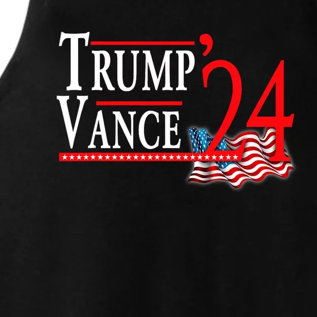 Trump Vance 2024 President Trump Supporter Re Election Ladies Tri-Blend Wicking Tank