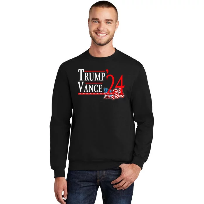 Trump Vance 2024 President Trump Supporter Re Election Tall Sweatshirt