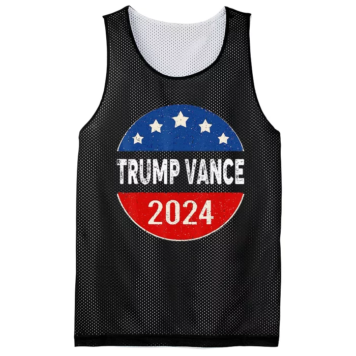 Trump Vance 2024 For President Vp Usa Republican Election Mesh Reversible Basketball Jersey Tank