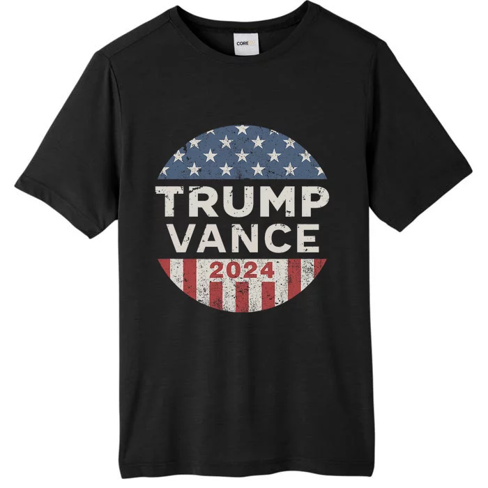 Trump Vance 2024 Vintage Button Usa ChromaSoft Performance T-Shirt