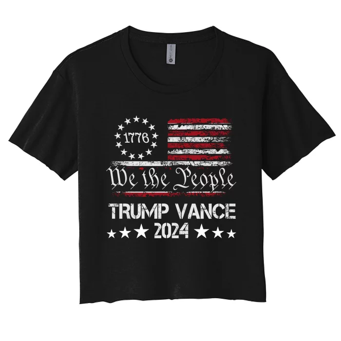 Trump Vance 2024 Women's Crop Top Tee