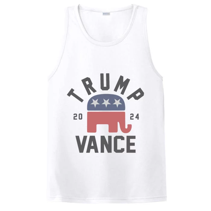 Trump Vance 2024 President Trump Supporter Re Election Performance Tank