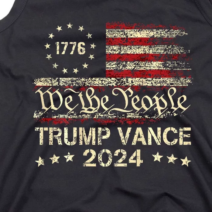 Trump Vance 2024 Usa Election Patriotic Tank Top