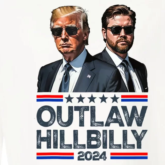 Trump Vance 2024 Outlaw Hillbilly Cropped Pullover Crew