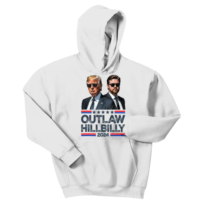 Trump Vance 2024 Outlaw Hillbilly Kids Hoodie