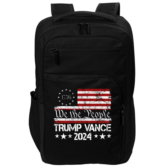 Trump Vance 2024 President Trump Usa Flag Election Impact Tech Backpack