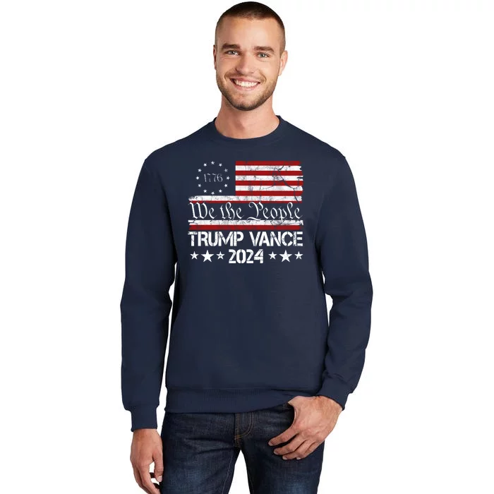 Trump Vance 2024 President Trump Usa Flag Election Sweatshirt