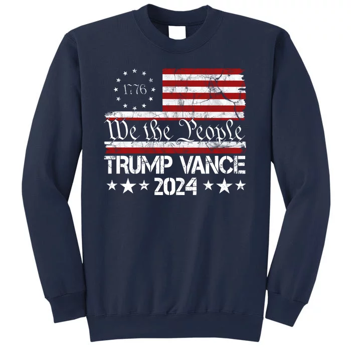 Trump Vance 2024 President Trump Usa Flag Election Sweatshirt