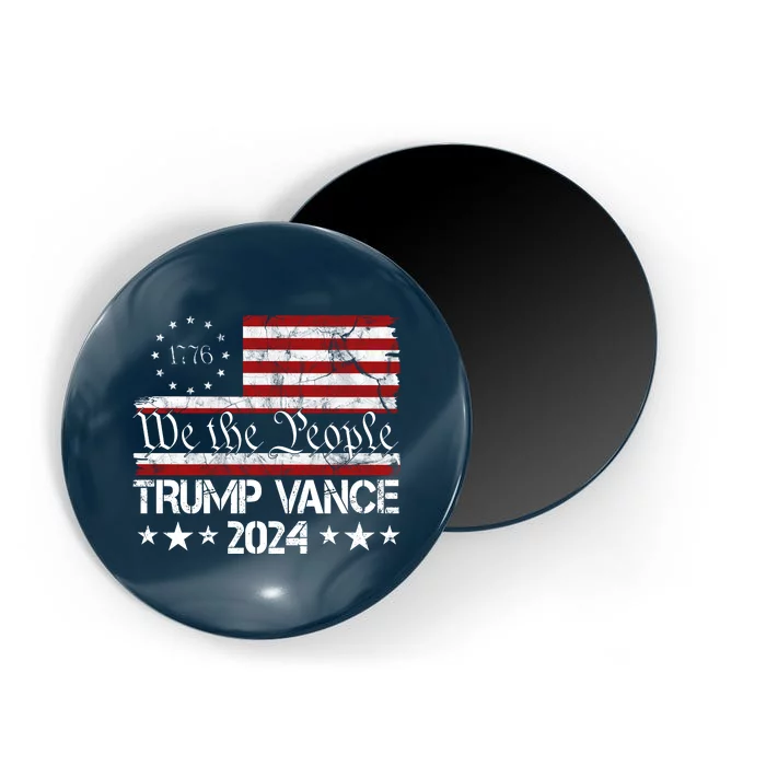 Trump Vance 2024 President Trump Usa Flag Election Magnet