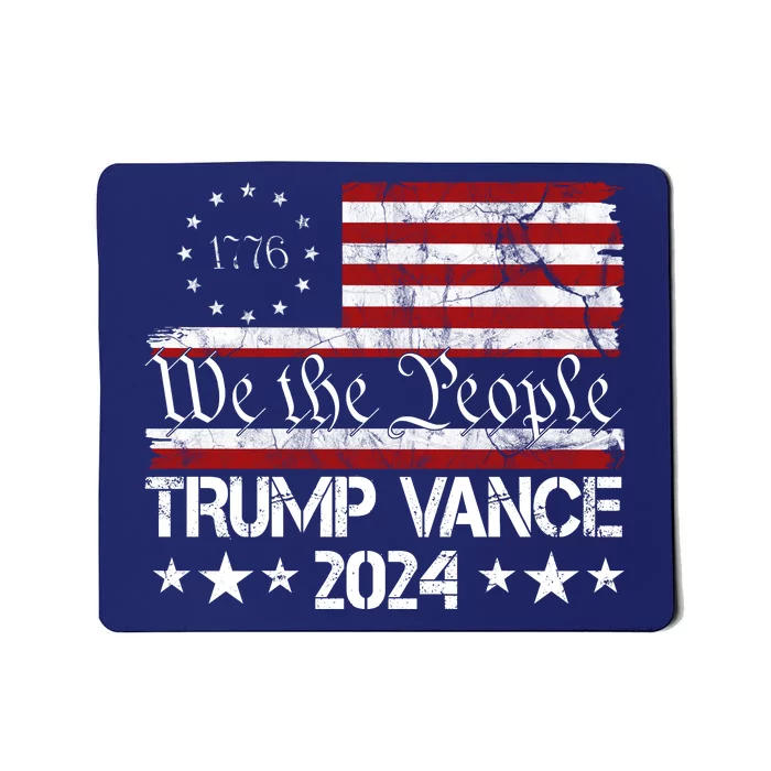 Trump Vance 2024 President Trump Usa Flag Election Mousepad