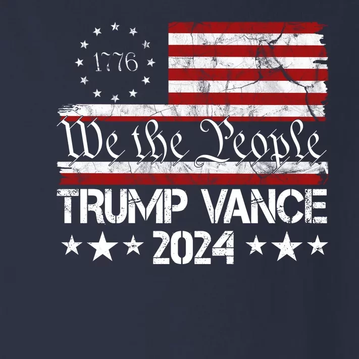 Trump Vance 2024 President Trump Usa Flag Election Toddler Long Sleeve Shirt